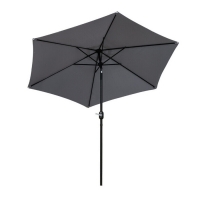 Umbrela de protectie solara pentru gradina, diametru de 2.7 m, gri, Vivo, PU27